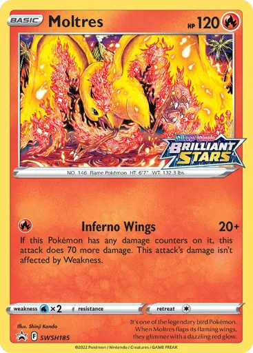 Moltres SWSH185 SWSH Black Star Promos