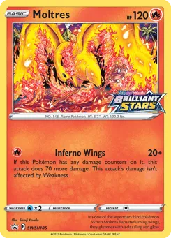 Moltres SWSH185 SWSH Black Star Promos