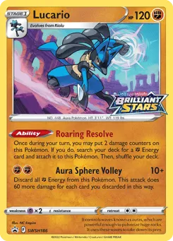 Lucario SWSH186 SWSH Black Star Promos