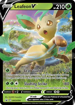 Leafeon V SWSH194 SWSH Black Star Promos