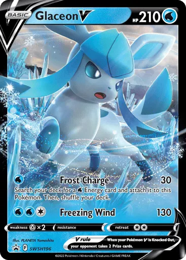 Glaceon V SWSH196 SWSH Black Star Promos