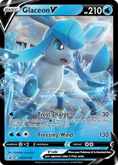 Glaceon V SWSH196 SWSH Black Star Promos