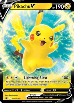 Pikachu V SWSH198 SWSH Black Star Promos