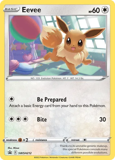 Eevee SWSH212 SWSH Black Star Promos