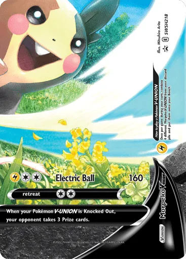 Morpeko V-UNION SWSH218 SWSH Black Star Promos