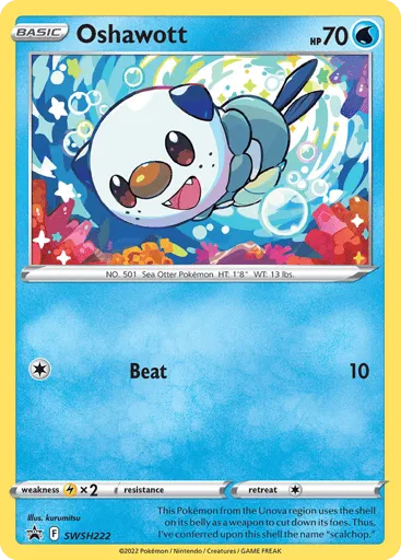 Oshawott SWSH222 SWSH Black Star Promos