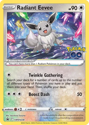 Radiant Eevee SWSH230 SWSH Black Star Promos
