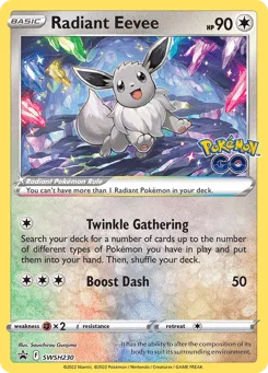 Radiant Eevee SWSH230 SWSH Black Star Promos