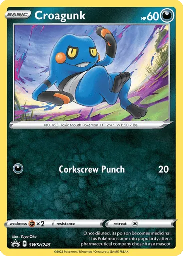 Croagunk SWSH245 SWSH Black Star Promos
