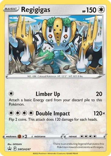 Regigigas SWSH247 SWSH Black Star Promos