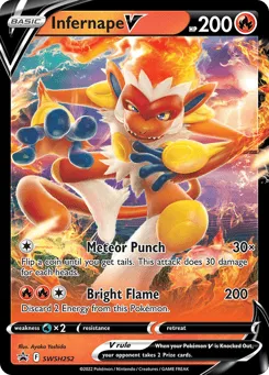 Infernape V SWSH252 SWSH Black Star Promos