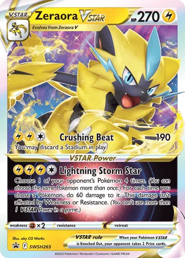 Zeraora VSTAR SWSH265 SWSH Black Star Promos
