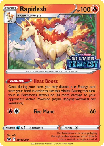 Rapidash SWSH270 SWSH Black Star Promos