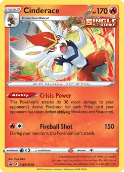 Cinderace SWSH278 SWSH Black Star Promos