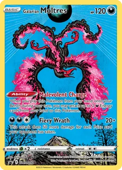 Galarian Moltres SWSH284 SWSH Black Star Promos