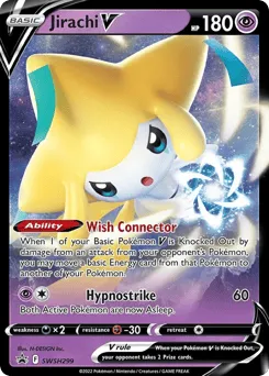 Jirachi V SWSH299 SWSH Black Star Promos