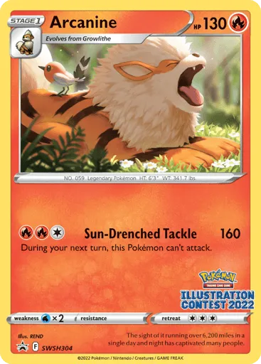 Arcanine SWSH304 SWSH Black Star Promos