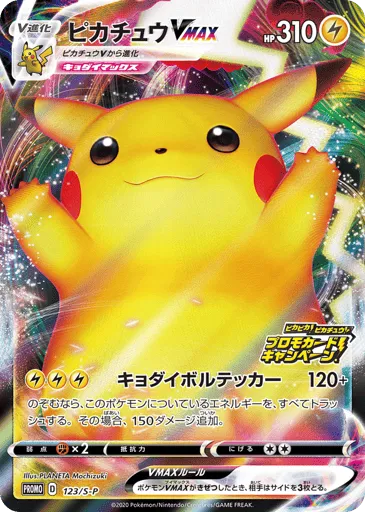 Pikachu VMAX 123/S-P Sword & Shield Promos