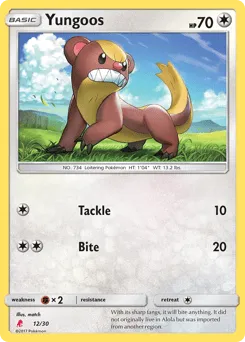 Yungoos 12/30 SM Trainer Kit Lycanroc