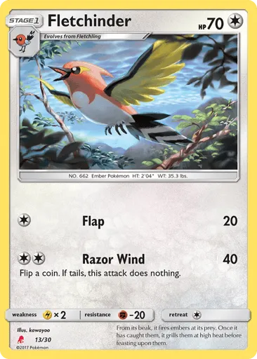 Fletchinder 13/30 SM Trainer Kit Lycanroc