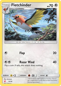 Fletchinder 13/30 SM Trainer Kit Lycanroc