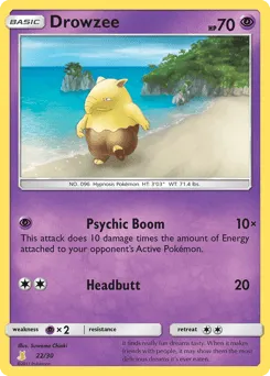 Drowzee 22/30 SM Trainer Kit Alolan Raichu