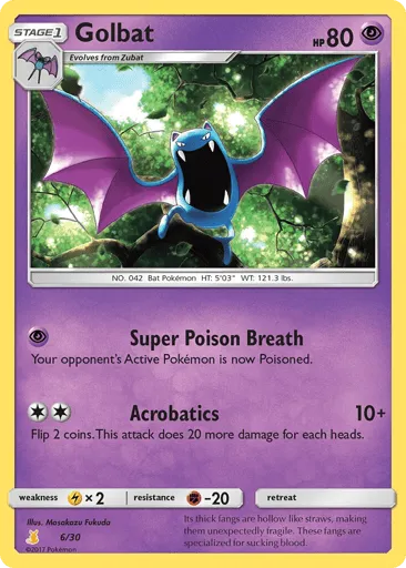 Golbat 6/30 SM Trainer Kit Alolan Raichu