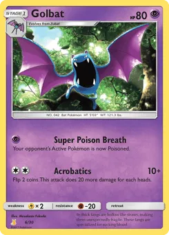 Golbat 6/30 SM Trainer Kit Alolan Raichu
