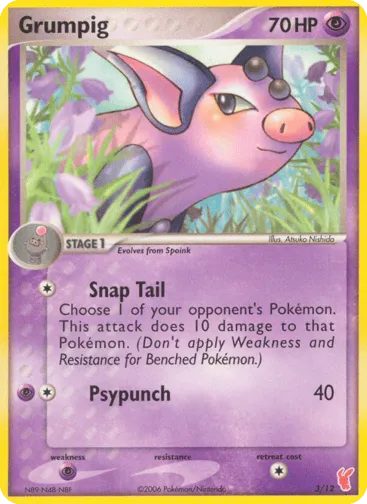 Grumpig 3/12 EX Trainer Kit 2 Plusle
