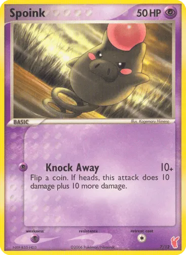 Spoink 7/12 EX Trainer Kit 2 Plusle