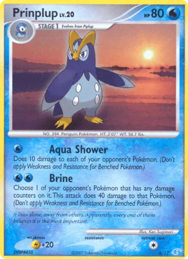 Prinplup 6/12 DP Trainer Kit Manaphy