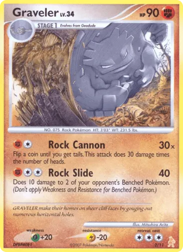 Graveler 2/11 DP Trainer Kit Lucario