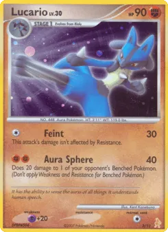 Lucario 3/11 DP Trainer Kit Lucario