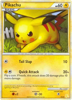 Pikachu 16/30 HGSS Trainer Kit Raichu