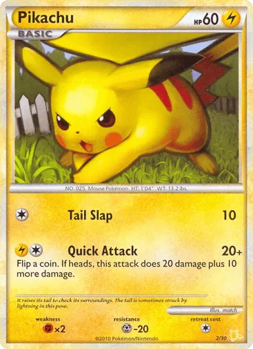 Pikachu 2/30 HGSS Trainer Kit Raichu