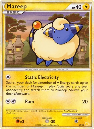 Mareep 20/30 HGSS Trainer Kit Raichu