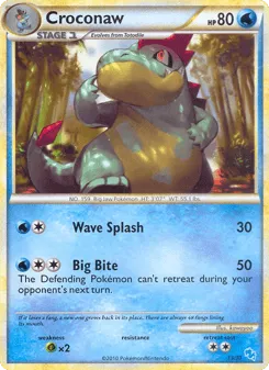 Croconaw 13/30 HGSS Trainer Kit Gyarados