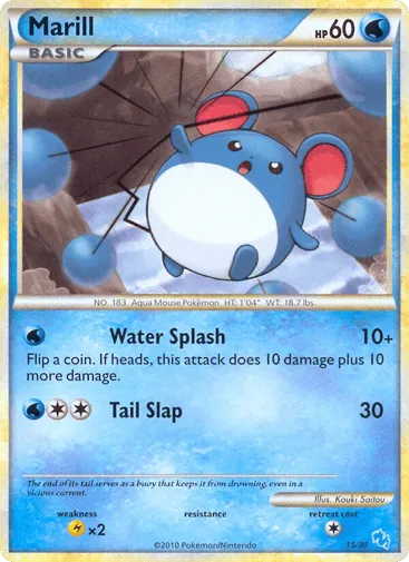 Marill 15/30 HGSS Trainer Kit Gyarados