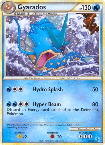 Gyarados 20/30 HGSS Trainer Kit Gyarados
