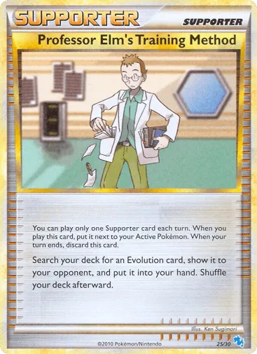 Professor Elm's Training Method 25/30 HGSS Trainer Kit Gyarados