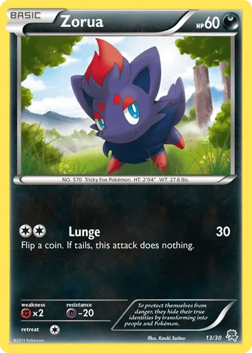 Zorua 13/30 BW Trainer Kit Zoroark
