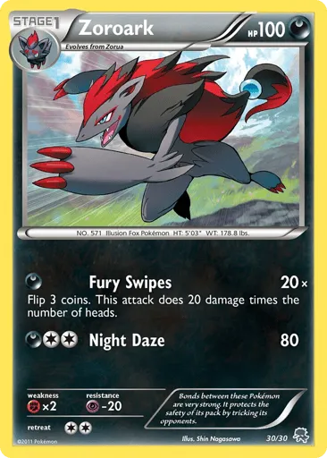 Zoroark 30/30 BW Trainer Kit Zoroark