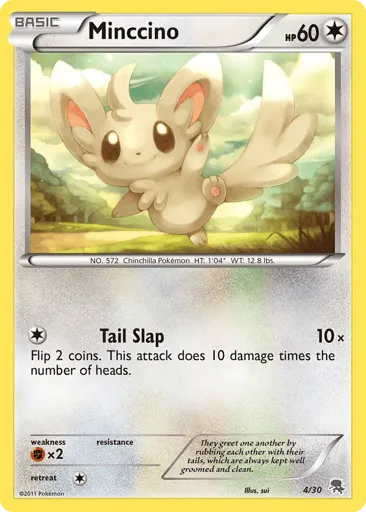 Minccino 4/30 BW Trainer Kit Zoroark