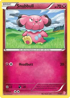 Snubbull 11/30 XY Trainer Kit Sylveon