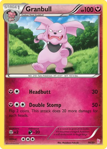 Granbull 14/30 XY Trainer Kit Sylveon