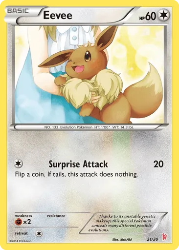 Eevee 21/30 XY Trainer Kit Sylveon