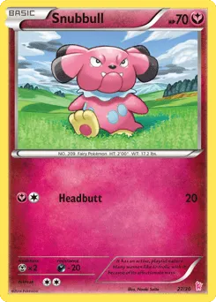 Snubbull 27/30 XY Trainer Kit Sylveon