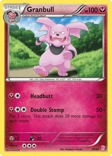 Granbull 29/30 XY Trainer Kit Sylveon