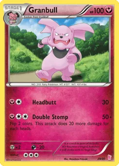 Granbull 29/30 XY Trainer Kit Sylveon