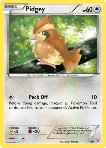 Pidgey 11/30 XY Trainer Kit Wigglytuff